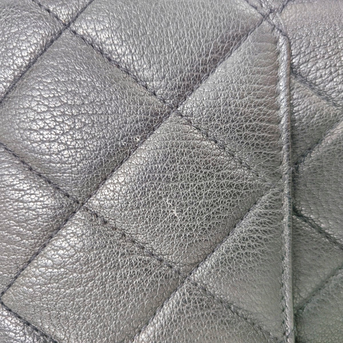 CHANEL PERFECT EDGE Black Lamb Skin Quilted Monogram Crossbody Bag Handbag Shoulder Bag Ruthenium Hardware 21 Clasp-(SKU)-966996971