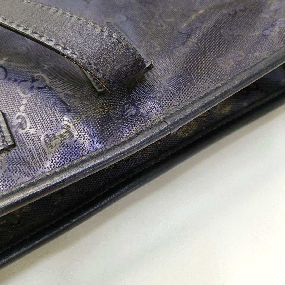 GUCCI GG Imprime Purple Coated Canvas Monogram Handbag Single Shoulder Bag-(SKU)-953141022