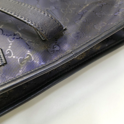 GUCCI GG Imprime Purple Coated Canvas Monogram Handbag Single Shoulder Bag-(SKU)-953141022