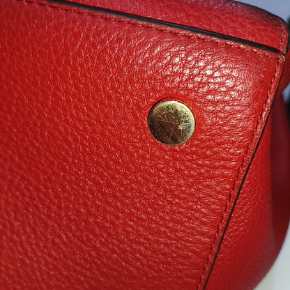 MICHAEL KORS Tote bag Red Leather Shoulder Bag Handbag Golden hardware-(SKU)-934050608