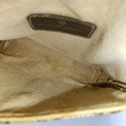 GUCCI Tote bag Khaki Coated Canvas Monogram Handbag Single Shoulder Bag Crossbody Bag Golden hardware-(SKU)-950487300