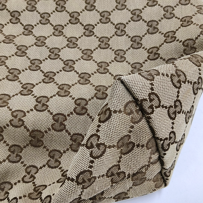 GUCCI GG Imprime Khaki Canvas Monogram Crossbody Shoulder Bag Silver Hardware-(SKU)-958715963