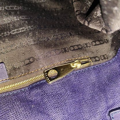 CELINE Tote bag Dark Blue Canvas Shoulder Bag Tote Golden hardware-(SKU)-959916970
