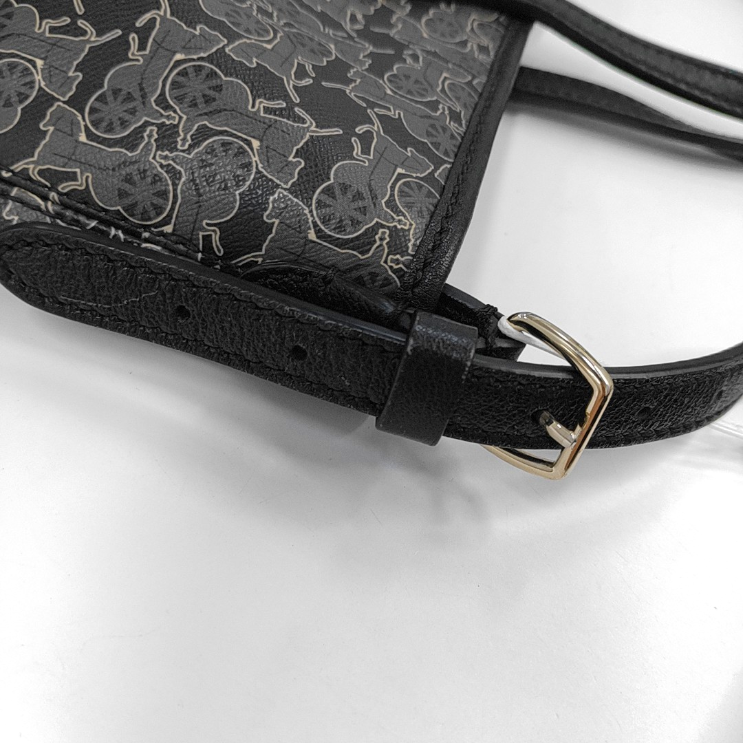 CELINE Gray Coated Canvas Printed Single Shoulder Bag with Handbag Silver Hardware Removable shoulder strap-(SKU)-946941967
