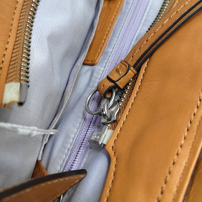 COACH SOHO Mustard Yellow Leather Shoulder Bag Handbag Silver Hardware shoulder straps-(SKU)-943933533