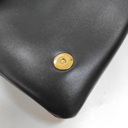 LOUIS VUITTON COUSSIN Black Lamb Skin Vintage Embossed Crossbody Shoulder Bag Tote Bag Gold Hardware Removable Strap-(SKU)-970025673