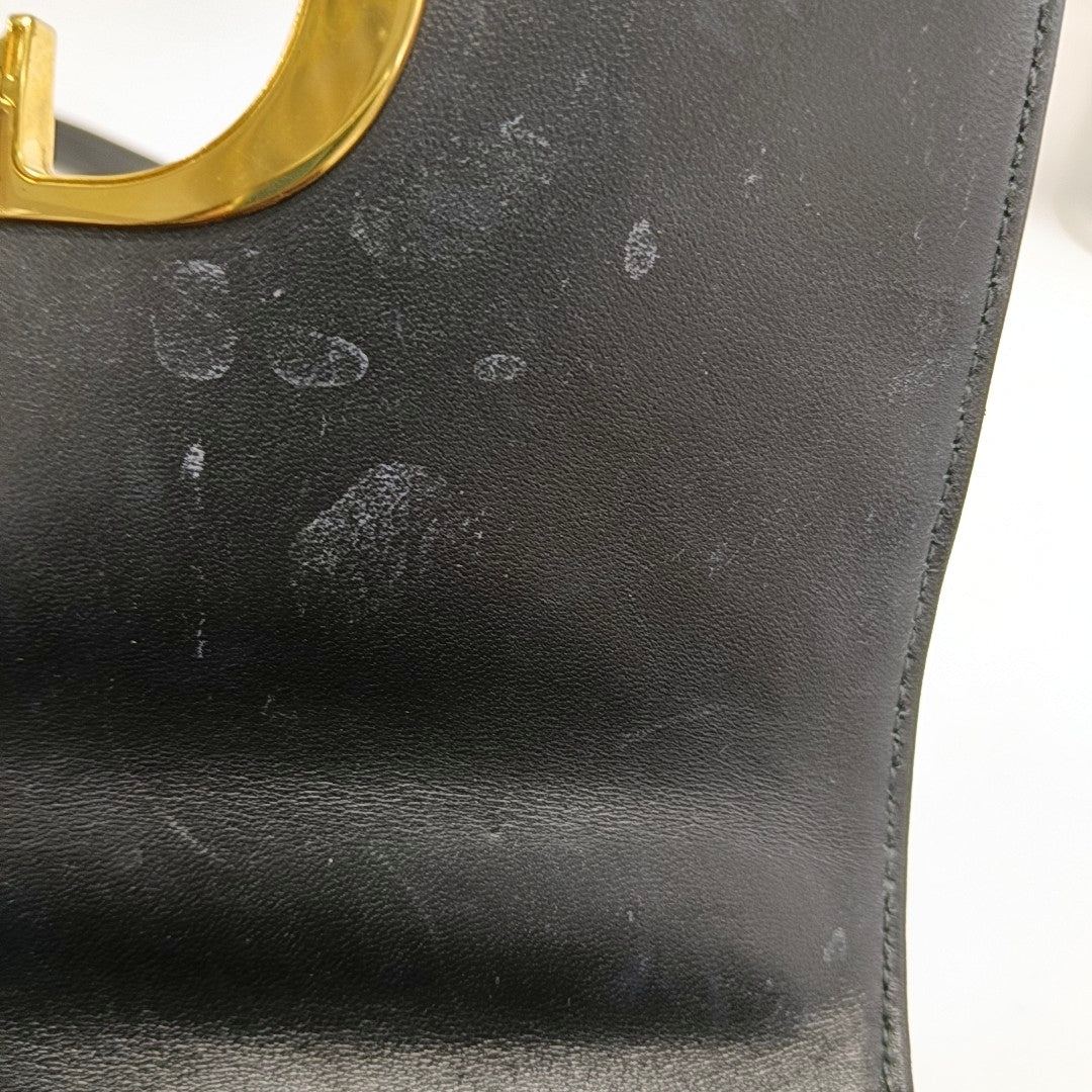 DIOR Dior Caro Small Black Leather Cannage Quilted Single Shoulder Bag Crossbody Bag Golden Hardware Removable Strap-(SKU)-970717484