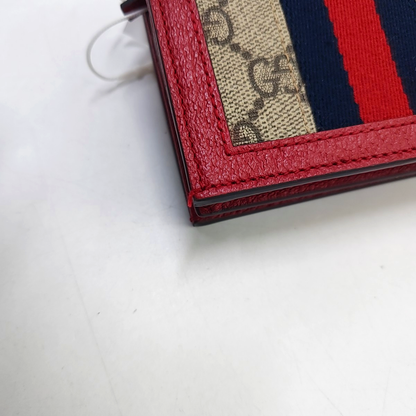 GUCCI Queen Margaret Beige Canvas Monogram Wallet Golden hardware Complete Accessories-(SKU)-949493717