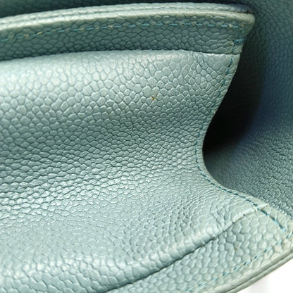 CHANEL BOY CHANEL Medium Green Calfskin Quilted Cannage Single Shoulder Bag, Crossbody Bag with Detachable Strap and Gold/Silver Hardware-(SKU)-969449479
