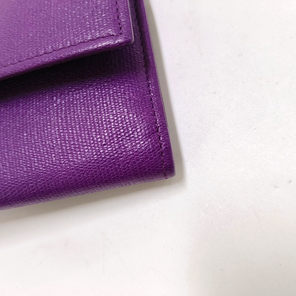 YSL CHYC Y LIGNE Purple Cowhide Embossed Clutch Golden hardware-(SKU)-959946946