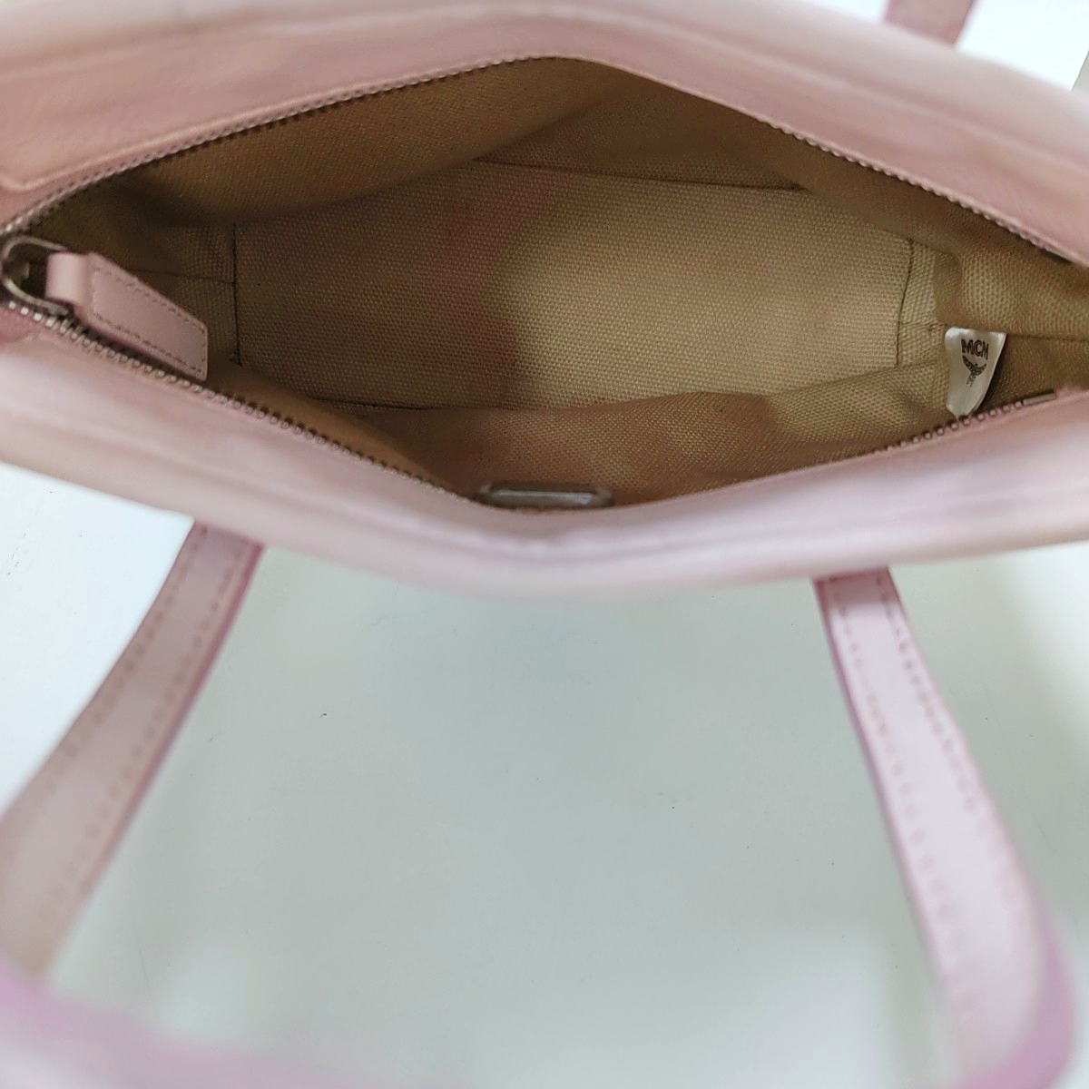 MCM ANYA mini White coated canvas old floral rabbit single shoulder bag Silver Hardware Removable shoulder strap-(SKU)-940066855