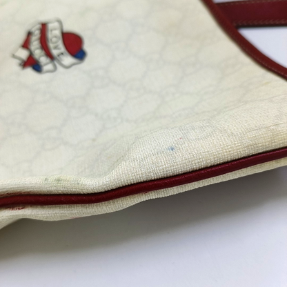 GUCCI Beige Canvas Crossbody Bag Shoulder Bag Tote Golden hardware-(SKU)-954279635