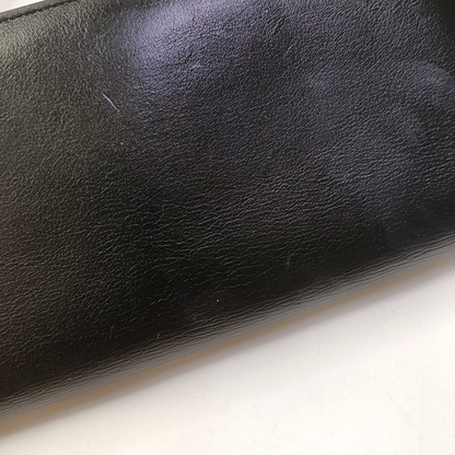 DIOR Black Cowhide Wallet Silver Hardware-(SKU)-958152388
