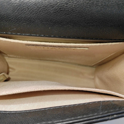 CHANEL EX FLAP Black Cowhide Quilted Monogram Shoulder Bag Crossbody with Gold Hardware, 27 Clasp-(SKU)-967025083