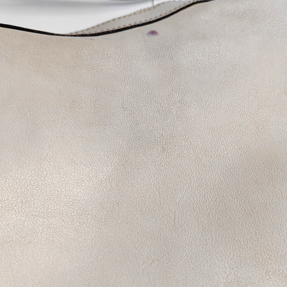 GUCCI White Cowhide Single Shoulder Bag Tote Golden hardware-(SKU)-944843713
