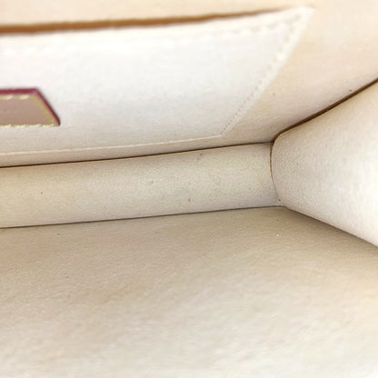 LOUIS VUITTON DAUPHINE Medium Red Calfskin Monogram Checkerboard Dauphine Single Shoulder Bag Sling Bag Silver Hardware 2 Removable Straps-(SKU)-967790529