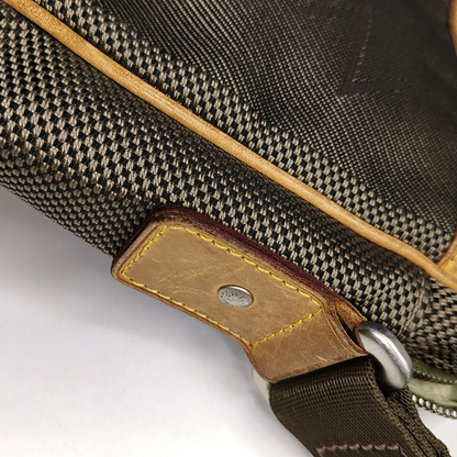 LOUIS VUITTON CITADIN Elephant Grey Fabric Crossbody Bag, Shoulder Bag Silver Hardware-(SKU)-953464074