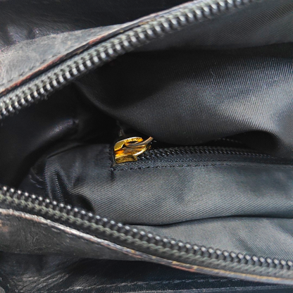 CELINE Tote bag Black Nylon Single Shoulder Bag Tote Bag Golden hardware-(SKU)-951886328