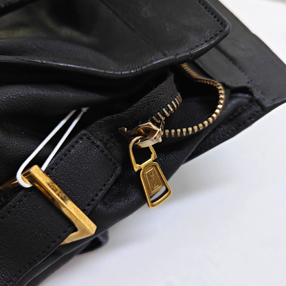 YSL CHYC Y LIGNE Small size Black cowhide tote bag Golden hardware-(SKU)-950515065