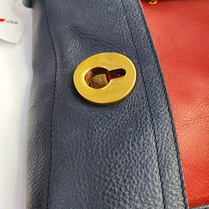 YSL MUSE TWO Red Cowhide Handbag Single Shoulder Bag Crossbody Bag Golden hardware-(SKU)-947613450