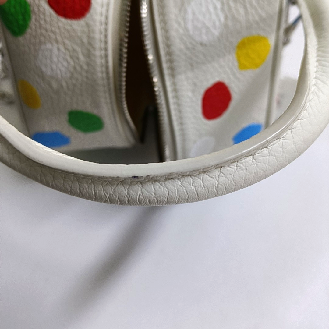 LOUIS VUITTON SQUARE White Calf Leather Printed Crossbody Shoulder Bag-(SKU)-951032831