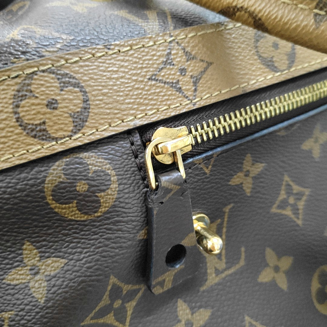 LOUIS VUITTON CRUISER Small Brown Coated Canvas Monogram Shoulder Bag Tote Crossbody Bag Detachable Strap-(SKU)-967985404