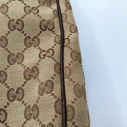 GUCCI Khaki Canvas Monogram Jacquard Crossbody Shoulder Bag Silver Hardware-(SKU)-959372899