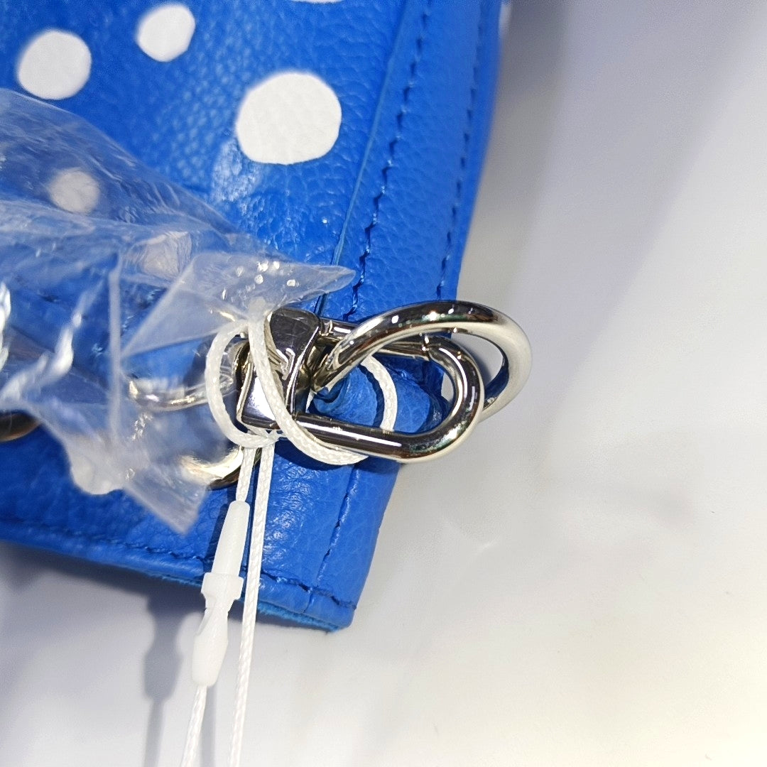 LOUIS VUITTON NOÉ Blue Leather Monogram Damier Embossed Shoulder Bag Crossbody with Detachable Strap-(SKU)-969772208