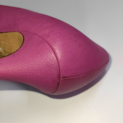 Alexander McQUEEN 36code Pink leather ladies high heels for spring and autumn-(SKU)-938526746