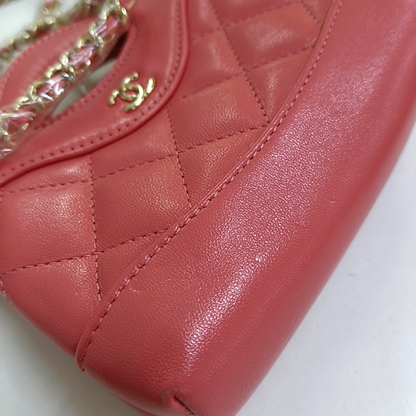 CHANEL CHANEL 31 Pink Lamb Skin Quilted Shoulder Bag with Detachable Strap, Gold Hardware-(SKU)-958910268
