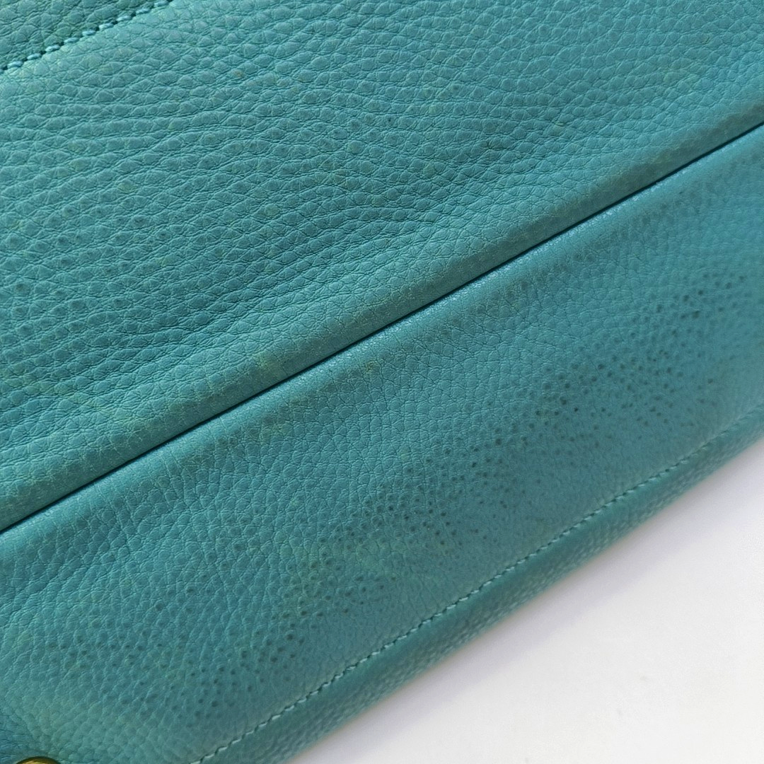 PRADA Twin Blue Cowhide Logo Single Shoulder Bag Handbag Crossbody Bag Ruthenium color hardware Removable shoulder strap-(SKU)-956216125