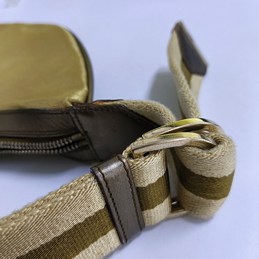 GUCCI GG Marmont Khaki Fabric Handbag Golden hardware-(SKU)-959772601
