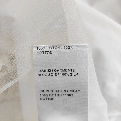 Chloé Mcode Summer white cotton ladies short-sleeved mid-length dress-(SKU)-935763972