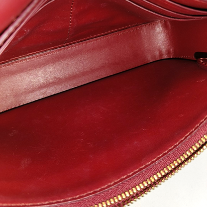 BURBERRY Small size Red Cowhide Single Shoulder Bag Golden hardware Removable shoulder strap-(SKU)-954789335
