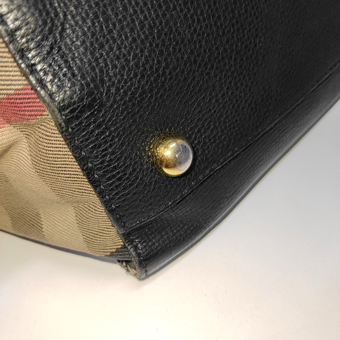 BURBERRY Canterbury Black Cowhide Warhorse Grain Single Shoulder Bag Golden hardware shoulder straps-(SKU)-933963706