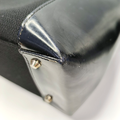 DIOR Tote bag Black Fabric Single Shoulder Bag Silver Hardware Pouch detachable shoulder strap-(SKU)-929190229