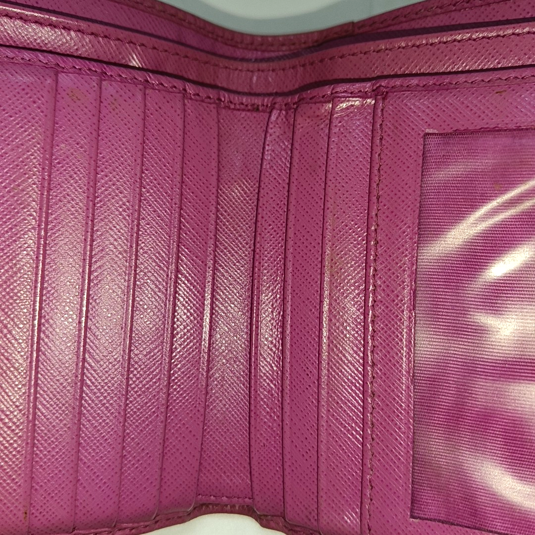 FERRAGAMO Vara Pink Leather Embossed Wallet Golden hardware-(SKU)-930486413