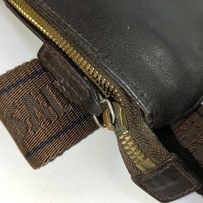 FERRAGAMO Dark Brown Calfskin Single Shoulder Tote Bag Crossbody Bag Golden hardware-(SKU)-943478247