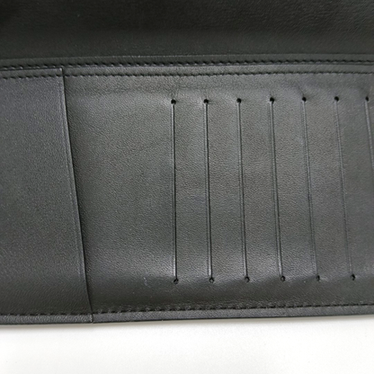 LOUIS VUITTON BRAZZA Black Cowhide Wallet Silver Hardware-(SKU)-953041663
