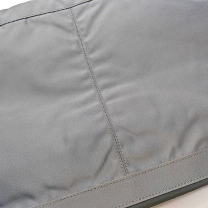 BALENCIAGA Classic City Gray Canvas Studs Clutch Silver Hardware-(SKU)-935826835