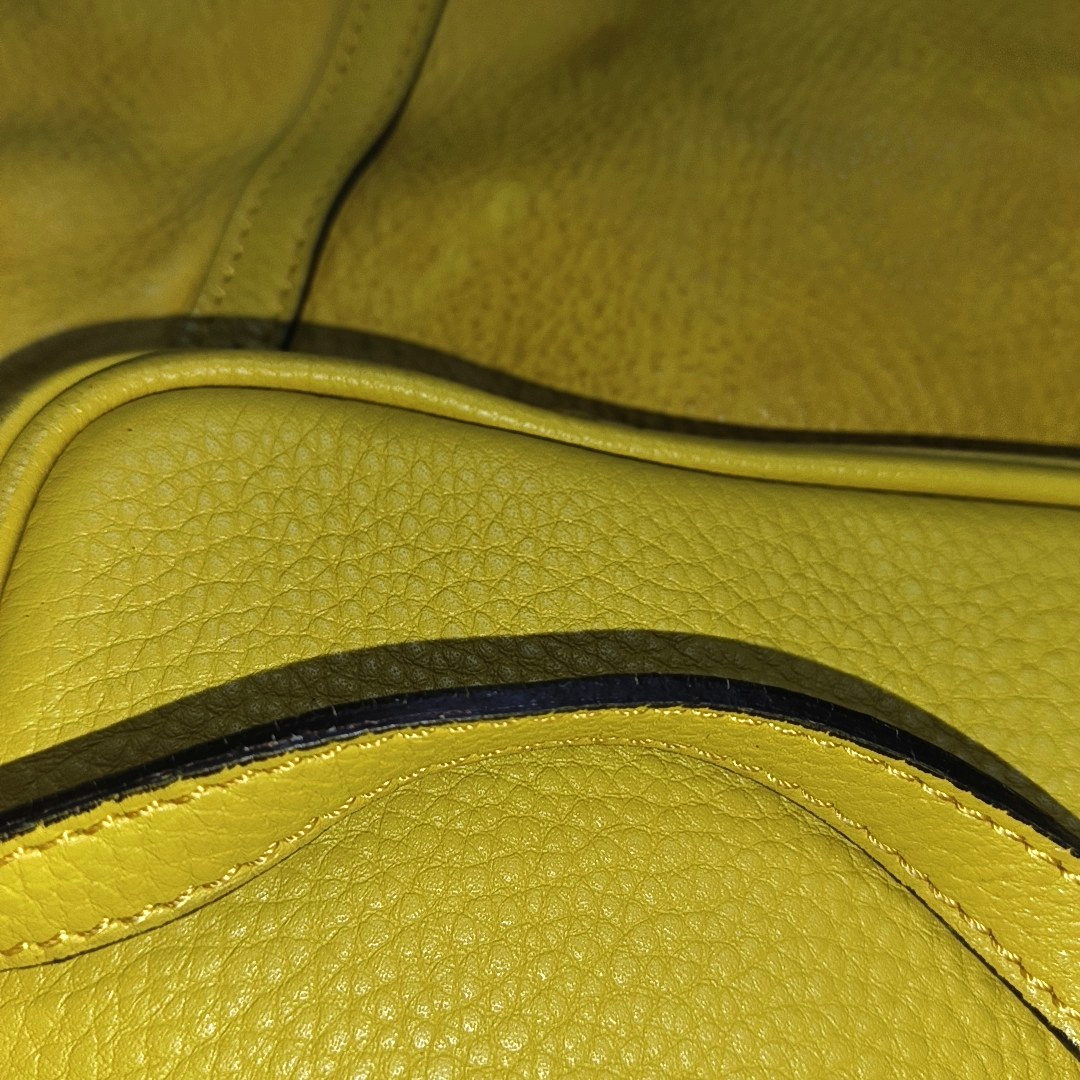 BURBERRY Northfield Yellow Leather Shoulder Bag Tote Golden hardware Removable shoulder strap-(SKU)-14373312