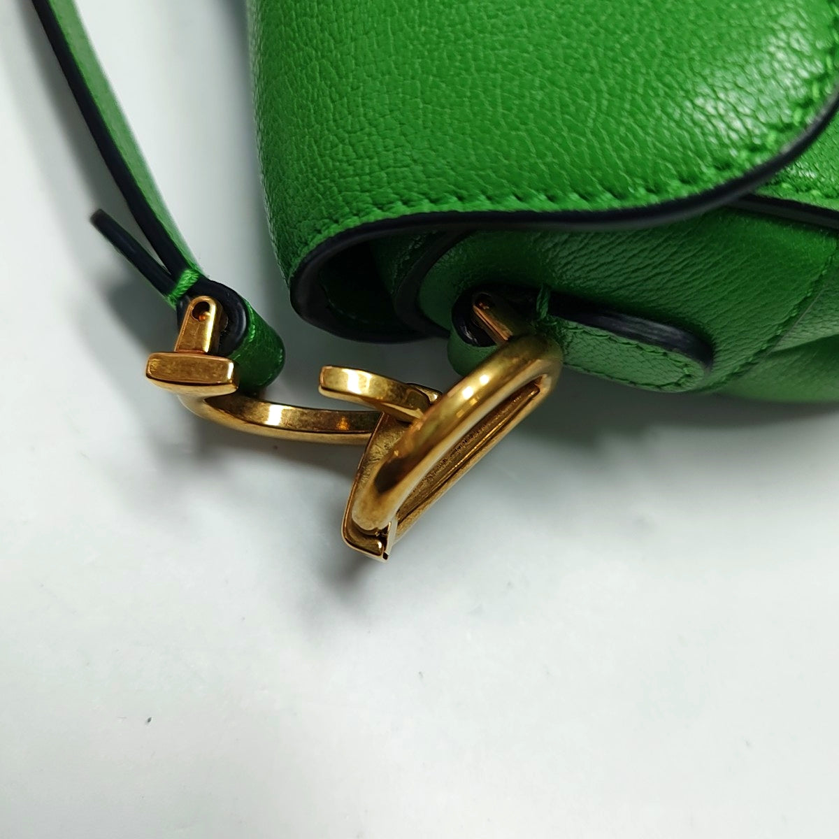 DIOR Saddle Super Mini Green Lamb Leather Saddle Bag Shoulder Bag Crossbody with Detachable Strap-(SKU)-970314407