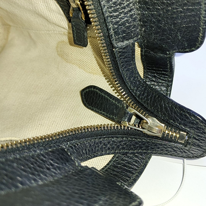GUCCI Swing Black Cowhide Single Shoulder Bag Tote Bag Golden hardware Removable shoulder strap-(SKU)-954725324