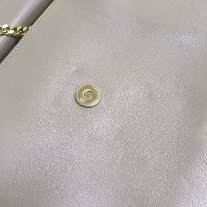 Chloé Faye Medium size Khaki Calf Leather Crossbody Shoulder Bag Golden hardware Removable shoulder strap-(SKU)-952757311