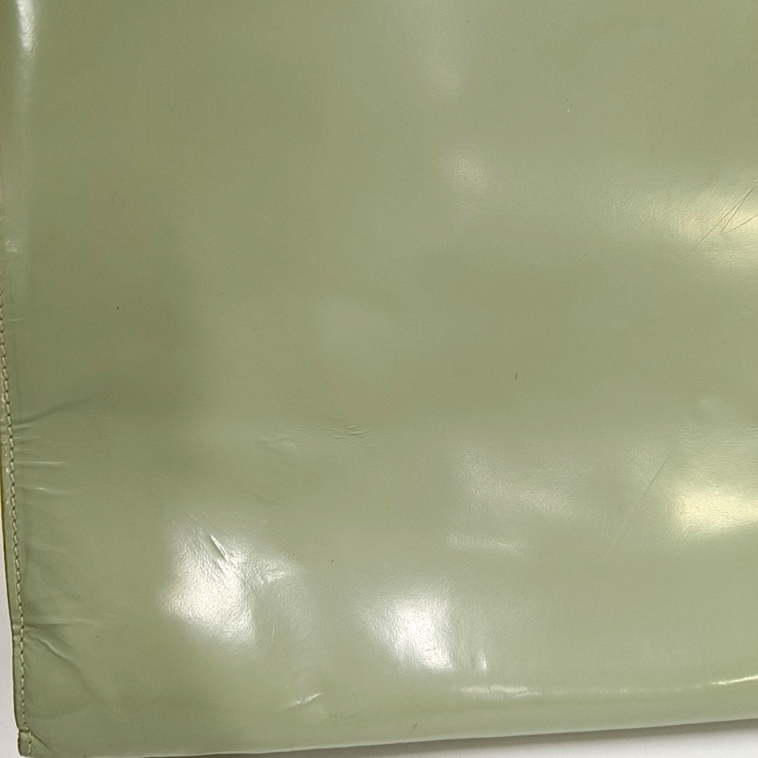FERRAGAMO Tote bag Light Green Cowhide Single Shoulder Bag Tote Bag Silver Hardware-(SKU)-930402799