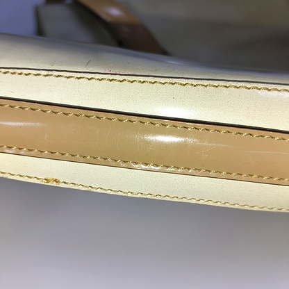 PRADA Beige Leather Single Shoulder Bag Silver Hardware-(SKU)-932498000