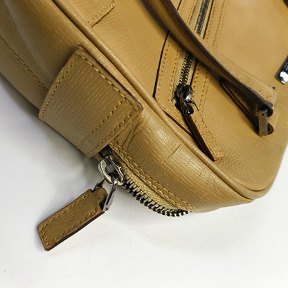 GUCCI Khaki Leather Tote Silver Hardware-(SKU)-945954036