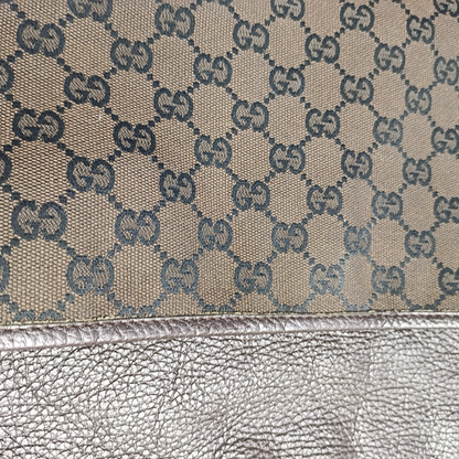 GUCCI Brown Canvas Monogrammed Crossbody Shoulder Bag Golden hardware-(SKU)-952860754