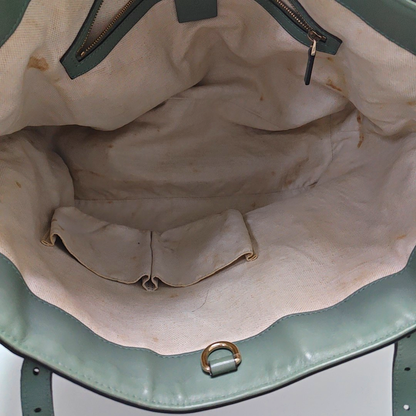 GUCCI Microguccissima Green Cowhide Old Flower Single Shoulder Bag Golden hardware-(SKU)-956277311
