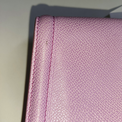 FERRAGAMO Ginny Purple Calf Leather Crossbody Bag Golden hardware Removable shoulder strap-(SKU)-940121051